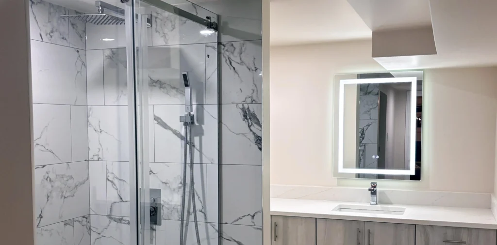 Olivier and Barbara's Basement Bathroom renovation in Ottawa — project photo 01